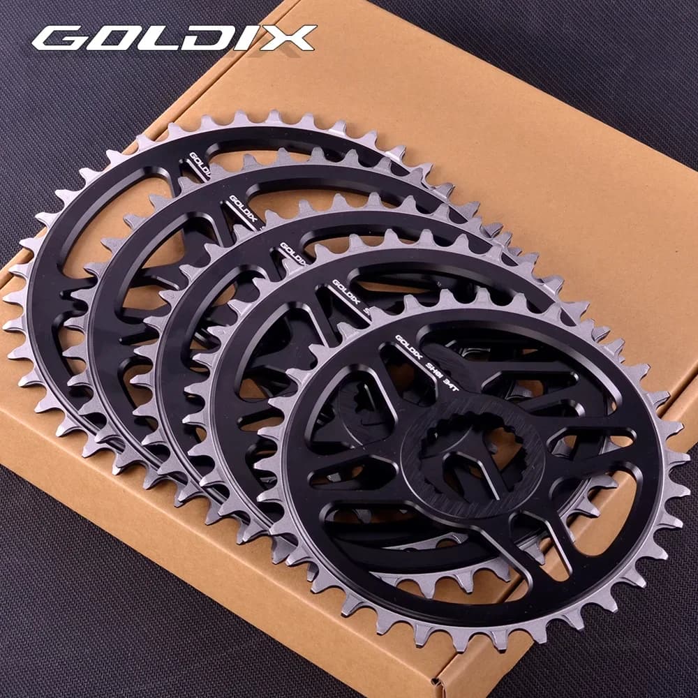 GOLDIX 0mm Offset MTB Corona Rotonda Stretta Denti Larghi Pignone Per Shimano XT M7100 M7120 M7130 M8100 M8120 M9100
