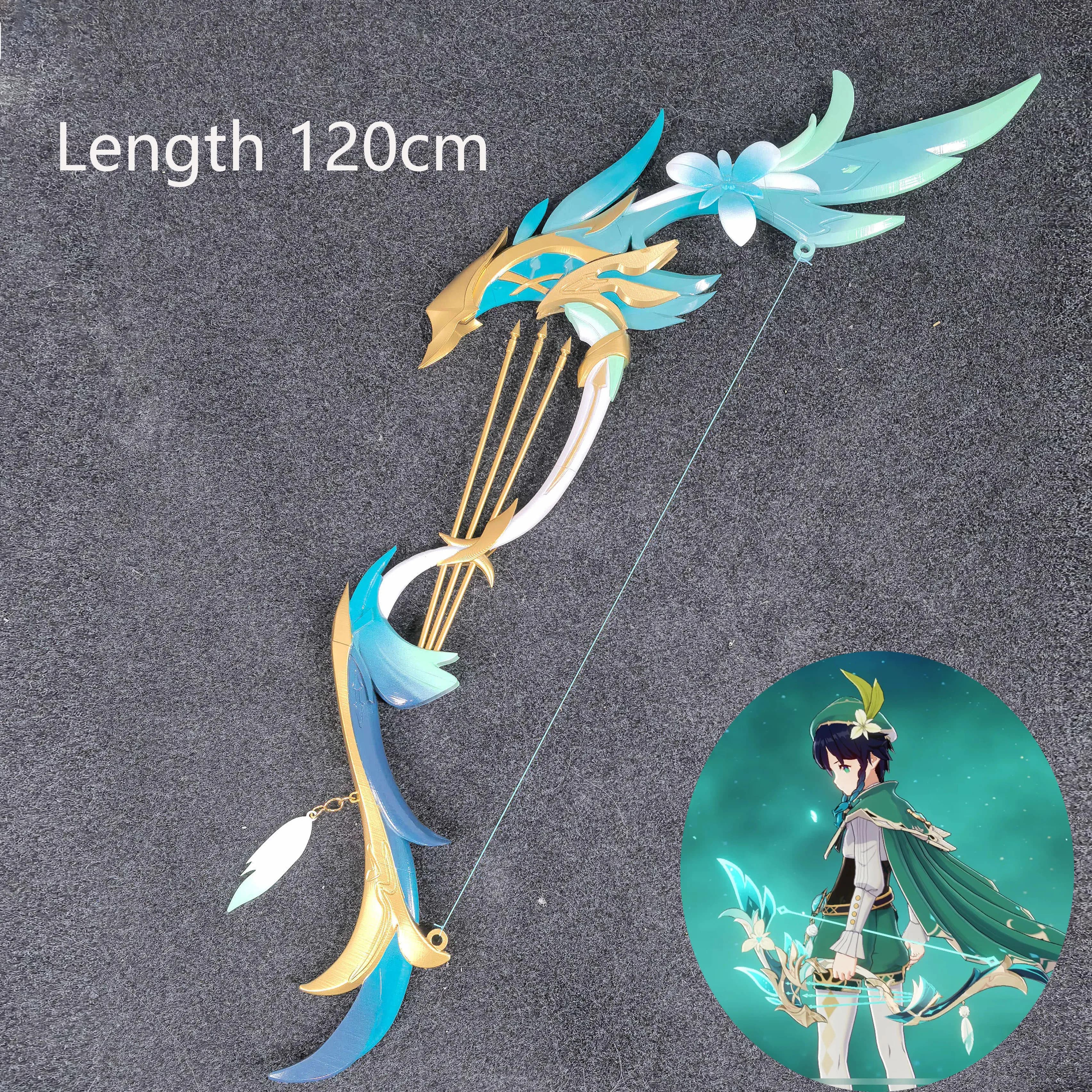 Venti Cosplay Nuove armi Arco Freccia Gioco Genshin Impact Puntelli Accessorio di abbigliamento per feste di convenzione di fumetti di Halloween
