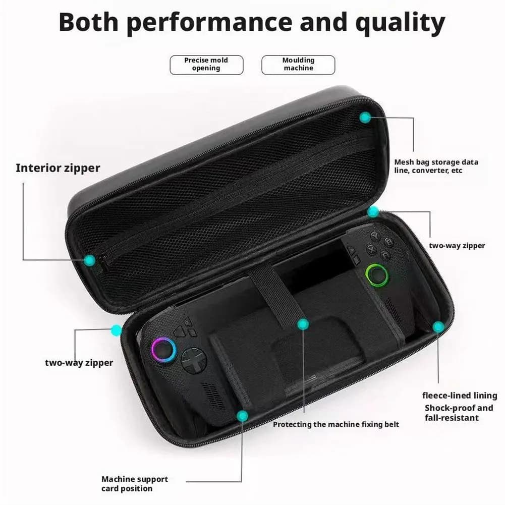 Portable Carrying Case Travel Bag Protective Cover Stand Hard Shell for ROG Xbox Ally X /ROG Xbox Ally Console and Accessories