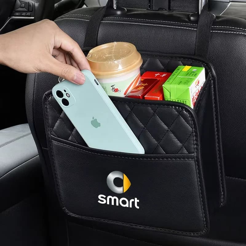 Borsa organizer multitasche per sedile posteriore auto appesa tasca portaoggetti per auto impermeabile per Smart 451 brabus Smart 453 fortwo forfour