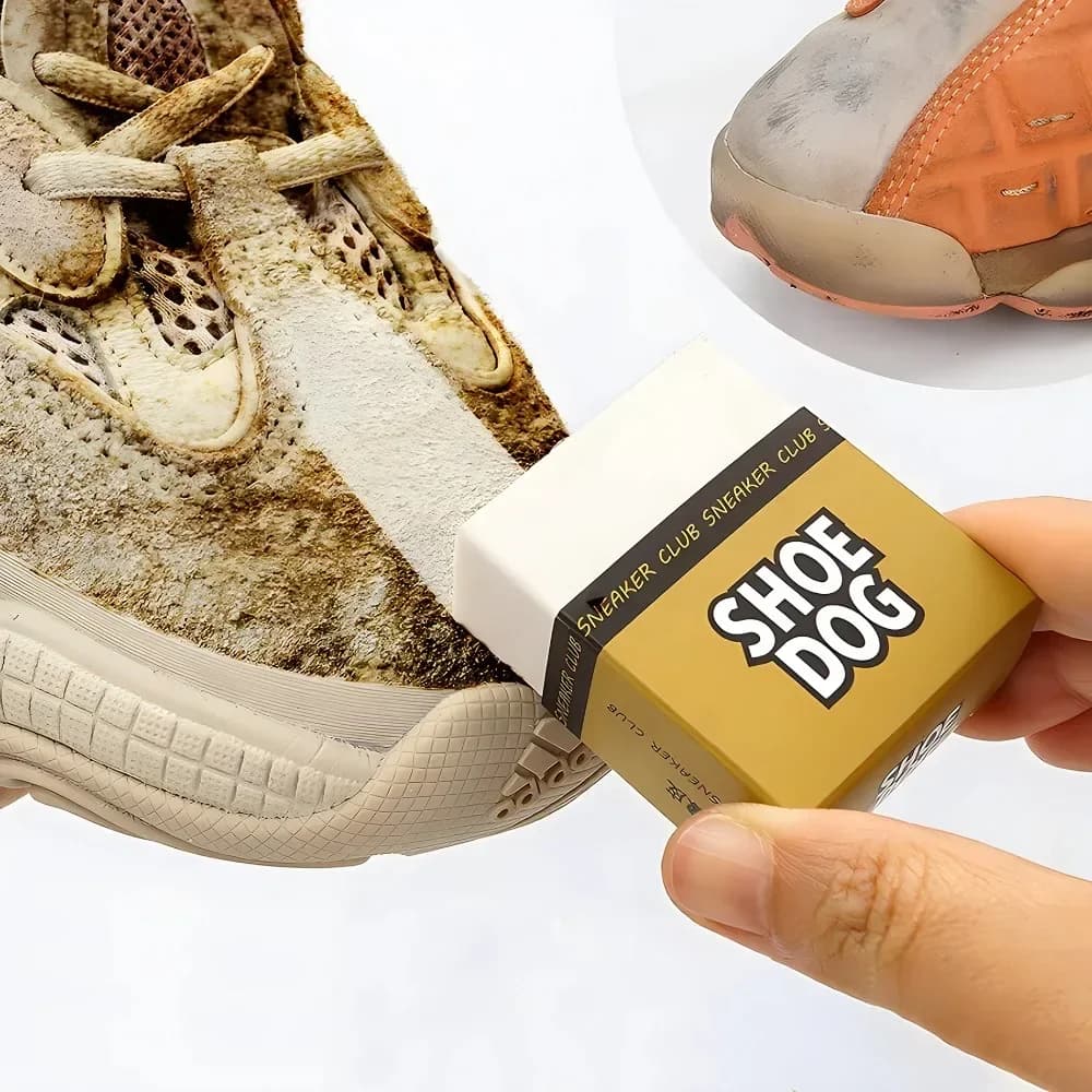 Gomma per Scarpe Portatile, Impermeabile, per Pulizia e Decontaminazione di Scarpe in Pelle Scamosciata, Sneakers e Scarpe Bianche