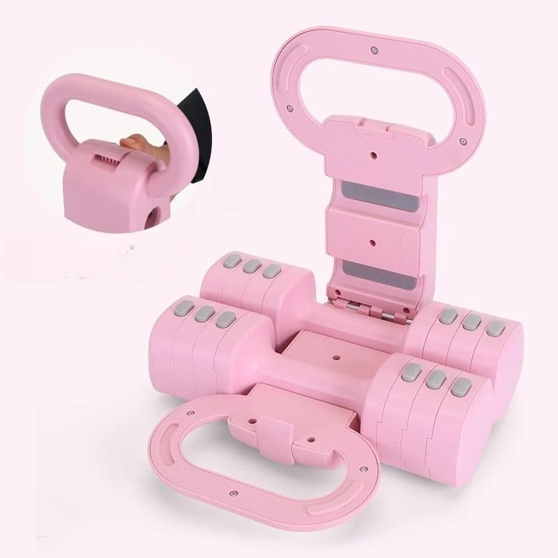Kettlebell and 2-in-1 handlebar adjustable, multifunctional, ideal for fitness at home unisex and body workout, the best choice.