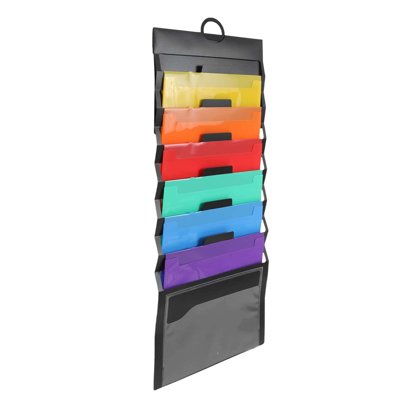 6-Layer Accordion File Folder Hanging Portable Document Organizer Office Home Classroom Wall Mounted File Holder