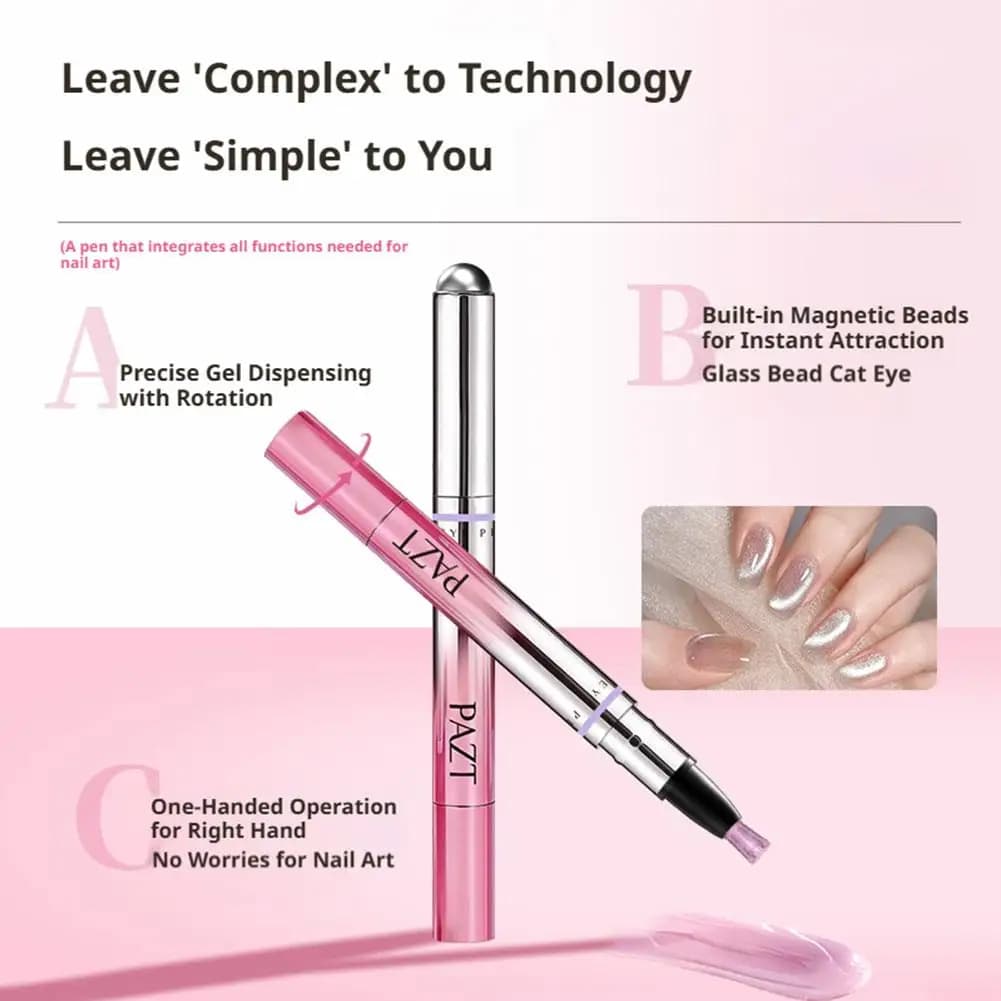 Multifunctional Cat Eye Magnetic Pen with Magnetic Intake for Beginners