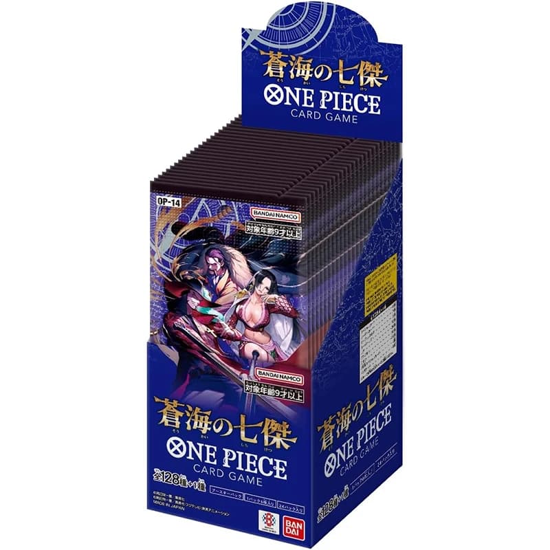 BANDAI ONE PIECE Card Game The Azure Sea Seven OP-14 Booster Pack Carte da collezione TCG giapponesi