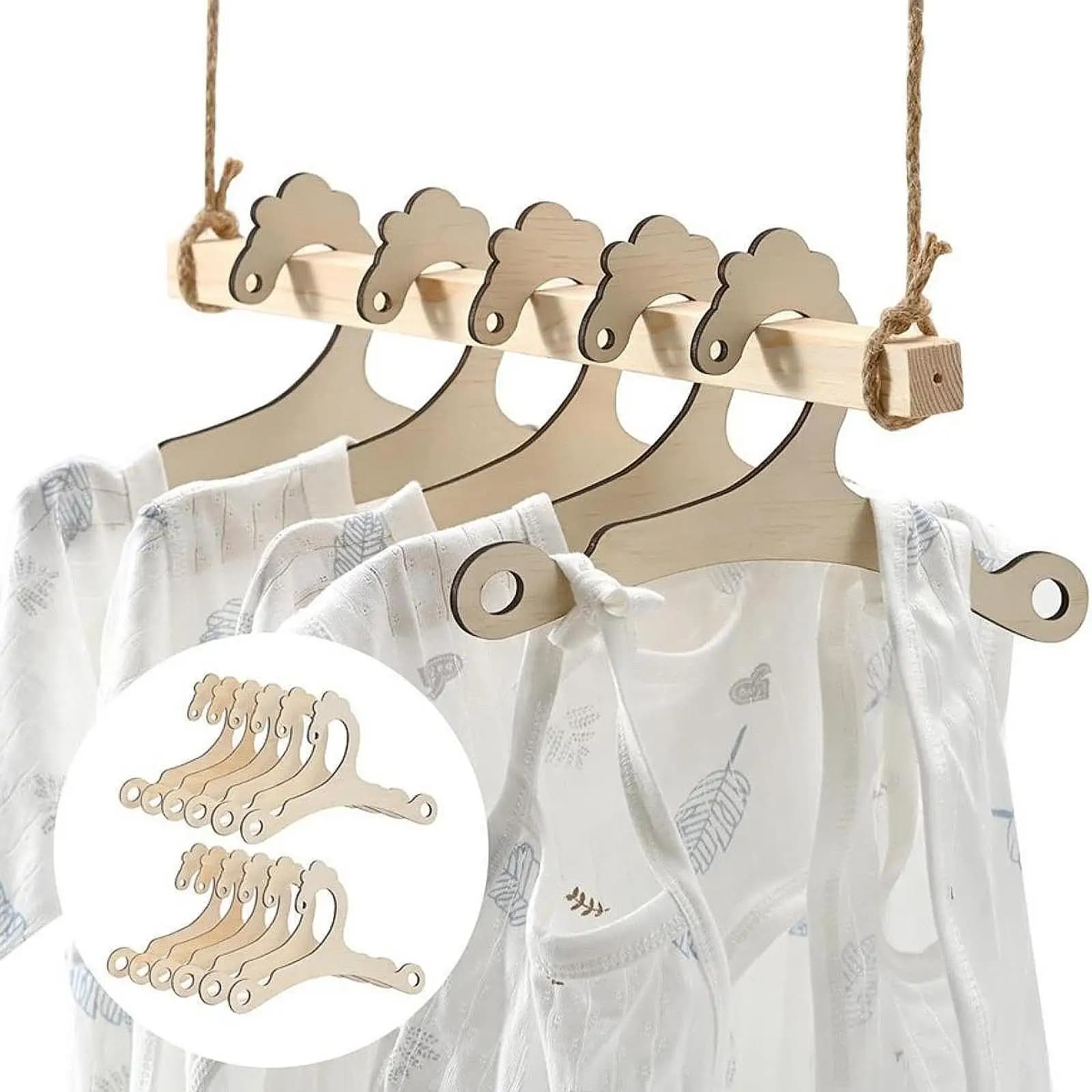 10 Pieces Kids Clothes Hanger Practical Dresses for Kids Home Decor for Kids Clothing Top Shirts Shopping Mall Guardaroba
