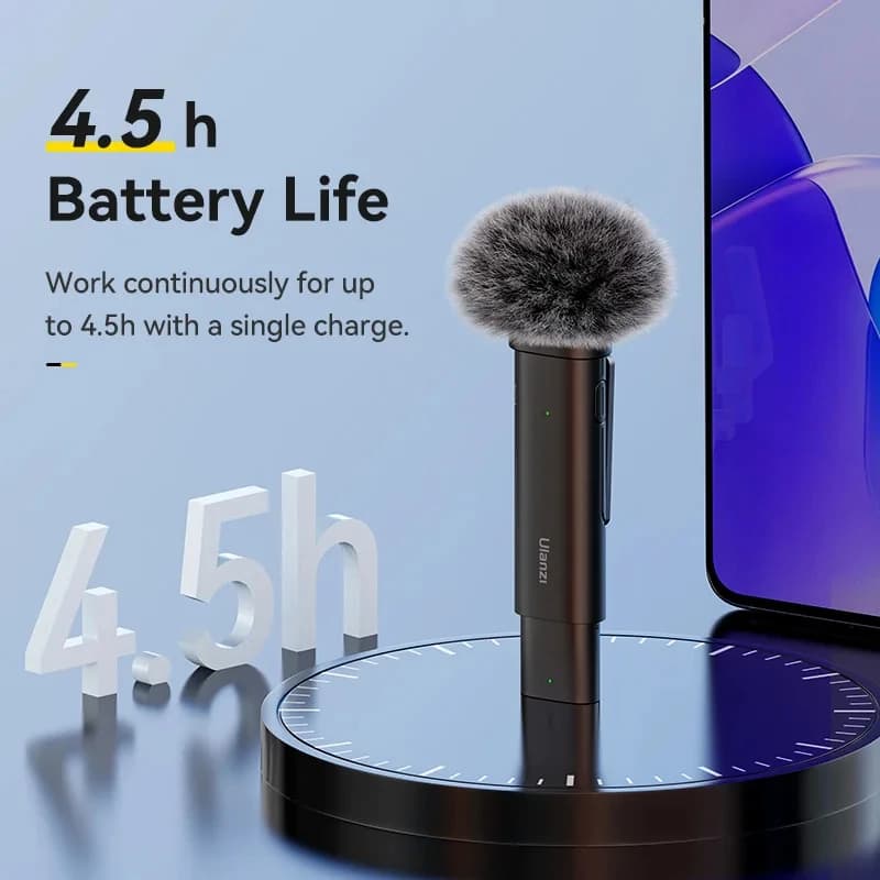 Ulanzi VM-10 Mini microfono wireless microfono lavalier registrazione audio video portatile per iPhone Android giochi trasmessi in diretta