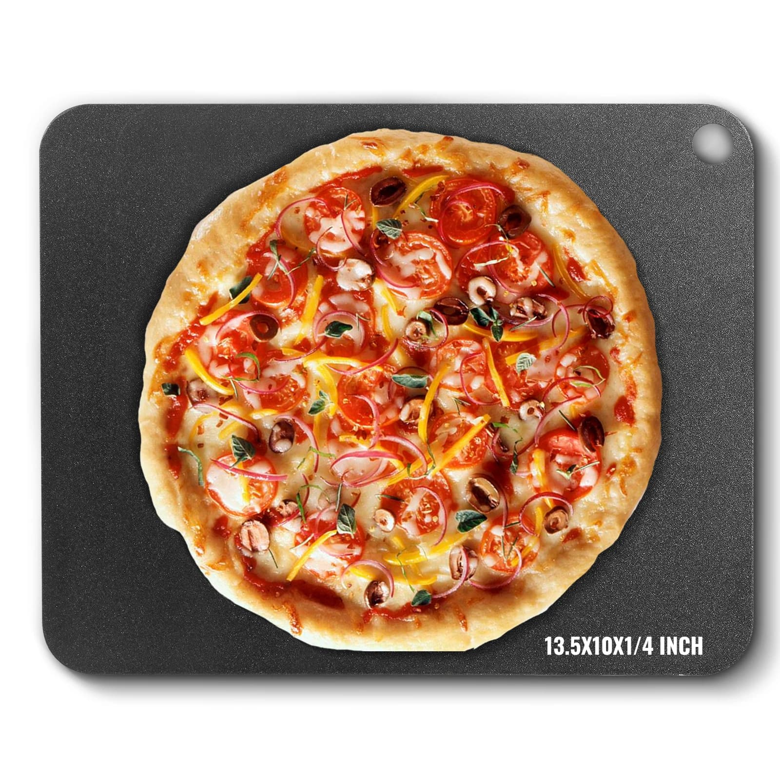 VEVOR Piastra in acciaio per pizza multi-dimensione per pietra da forno per pizza in acciaio al carbonio pre-temperata al forno
