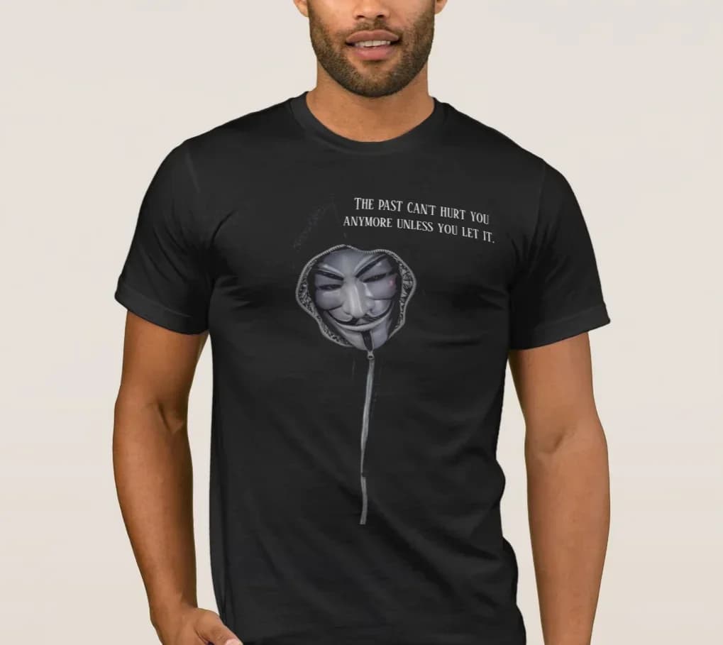 Vendetta Mask Anonym Hoodie Emotionless T-Shirt 100% Cotton O-Neck Summer Short Sleeve Casual Mens T-shirt Size S-3XL