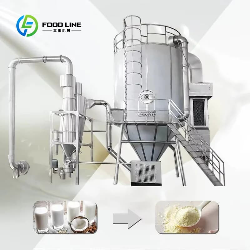 Industrial Spray Dryer Customized Energy Efficiency Drying Machine for Whey Protein, Milk Powder and Blood Powder Processing