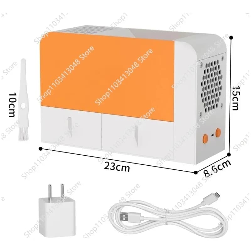 DIY Electric Grain Winnower for Bird Seeds Portable Seed Winnowing Machine Grain Husk Blower for Bird Feeding Cleaning