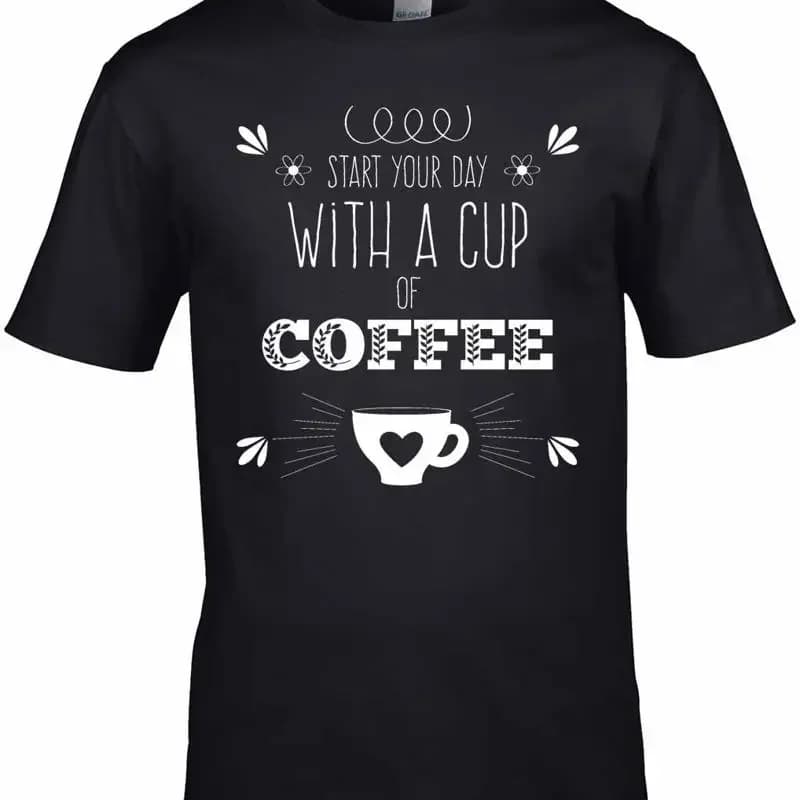 Coffee T Shirt Work Drink Barista Fresh Beans