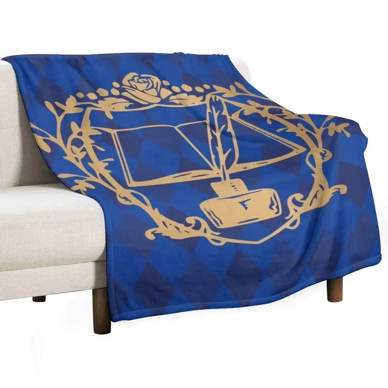 Myne's Crest Ascendance of a Bookworm Throw Blanket Picnic blankets ands Blankets