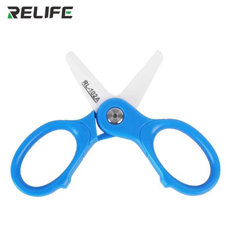 RELIFE RL-102A Mini forbici ceramiche isolate Taglio affilato ad alta durezza per utensili da taglio per cavi batteria per telefoni cellulari
