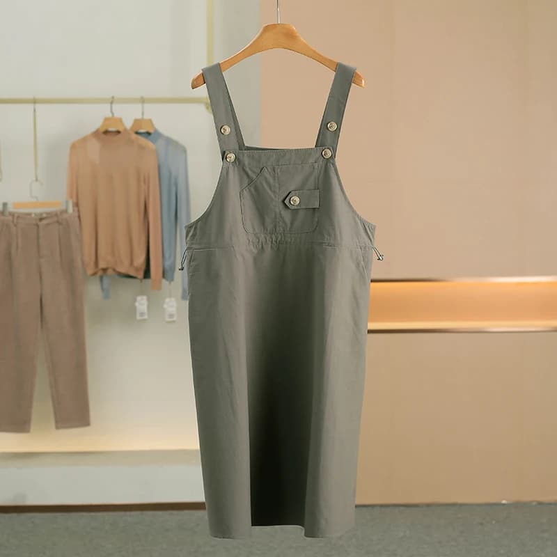 Casual Cotton 100% Drawstring Waist Gown Women's Dress Spring 2026 New Style Adjustable Belted Strap Dress for Ladies
