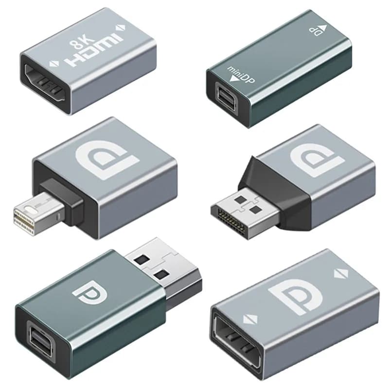 Mini Display Port DP 1.4 Convertitore adattatore compatibile HDTV da femmina a maschio 8K 60Hz 4K Video per proiettore monitor computer portatile