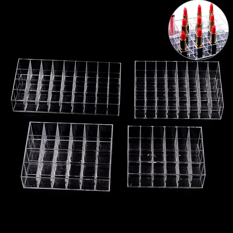 Espositore per Rossetti 24/36/40 Posti, Organizzatore Cosmetici, Porta Trucchi in Acrilico
