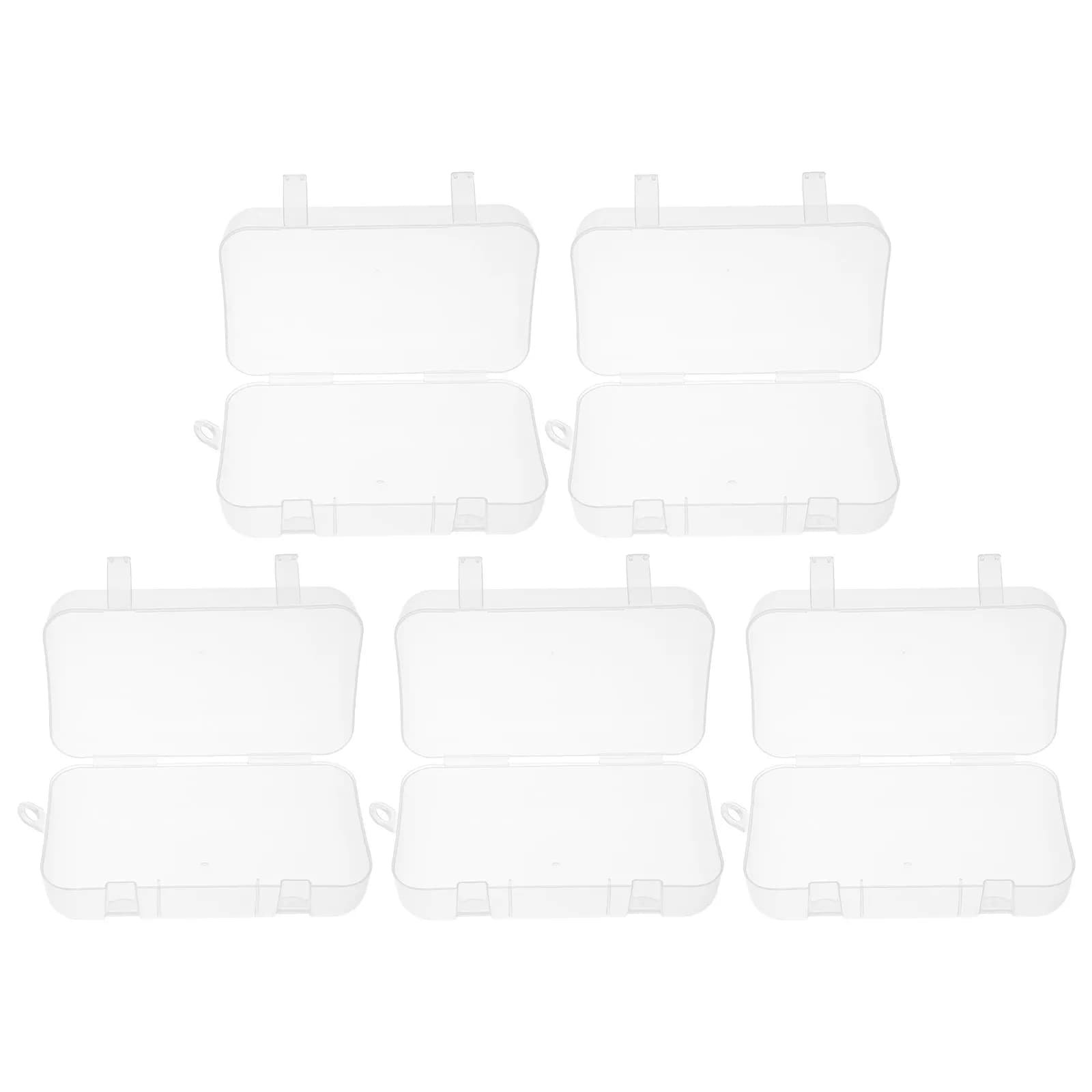 5Pcs Teether Storage Box Mini Portable Dental Guard Container for Retainer Mouth Guard False Teeth Hygienic Reusable