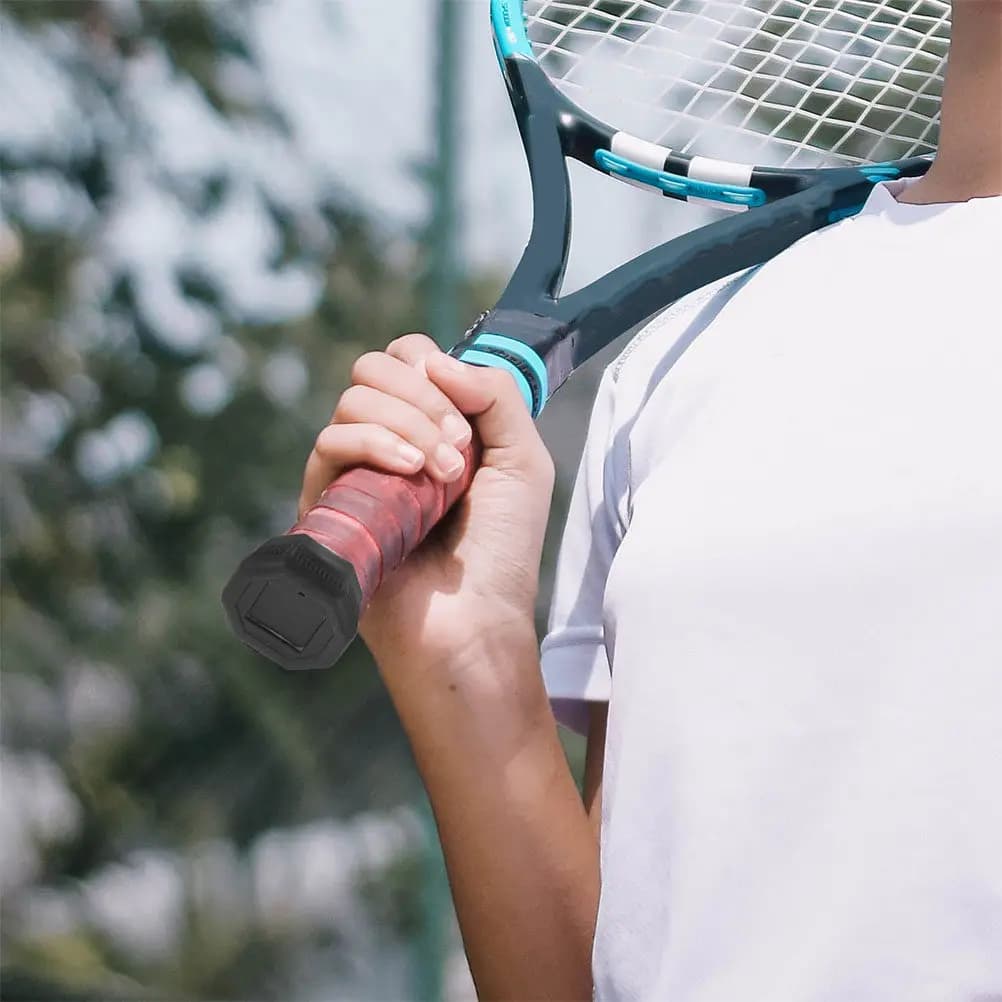 2 Pieces Covers Wrap for Tennis Rack, Soft and Comfortable, Reduces Hand Making, Improves Control, Easy Replacement, Suitable for Most Rackets