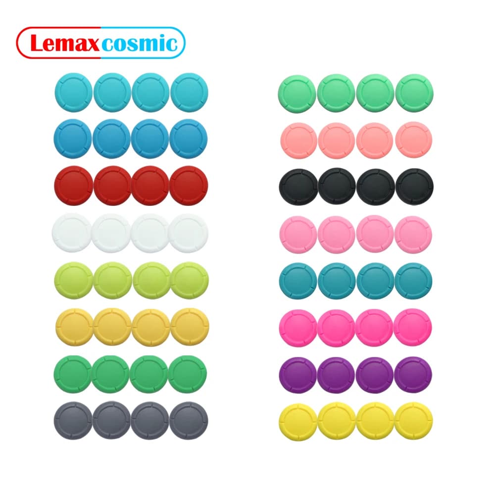 4 PCS Joystick Tappi di ricambio Thumbstick Grip Cap Custodia in gomma siliconica per Nintendo Switch OLED Lite Joy-Con Joycon NS