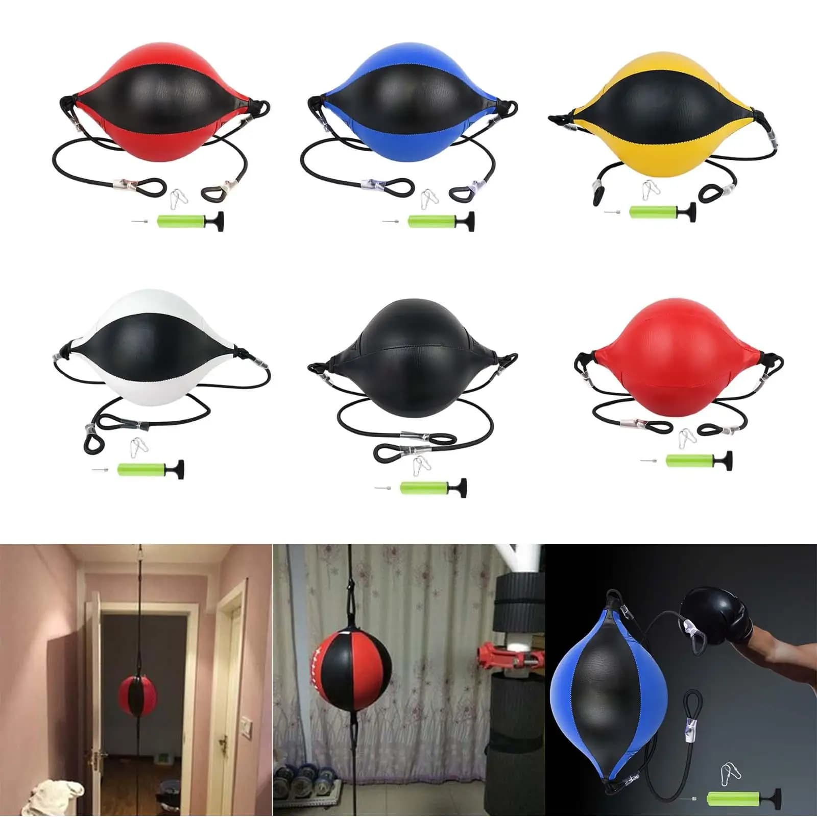 Double End Punching Bag Elastic Rope Mma Durable Multifunctional Speed Ball
