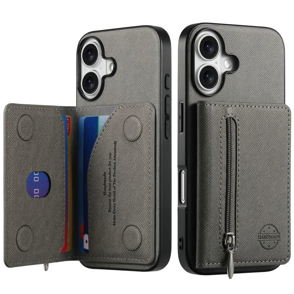 Custodia per telefono RFID in pelle con cerniera Busine di lusso per Samsung Galaxy A56 A36 A26 A16 A06 A55 A35 A25 A15 A05s M56 Proteggi la copertura