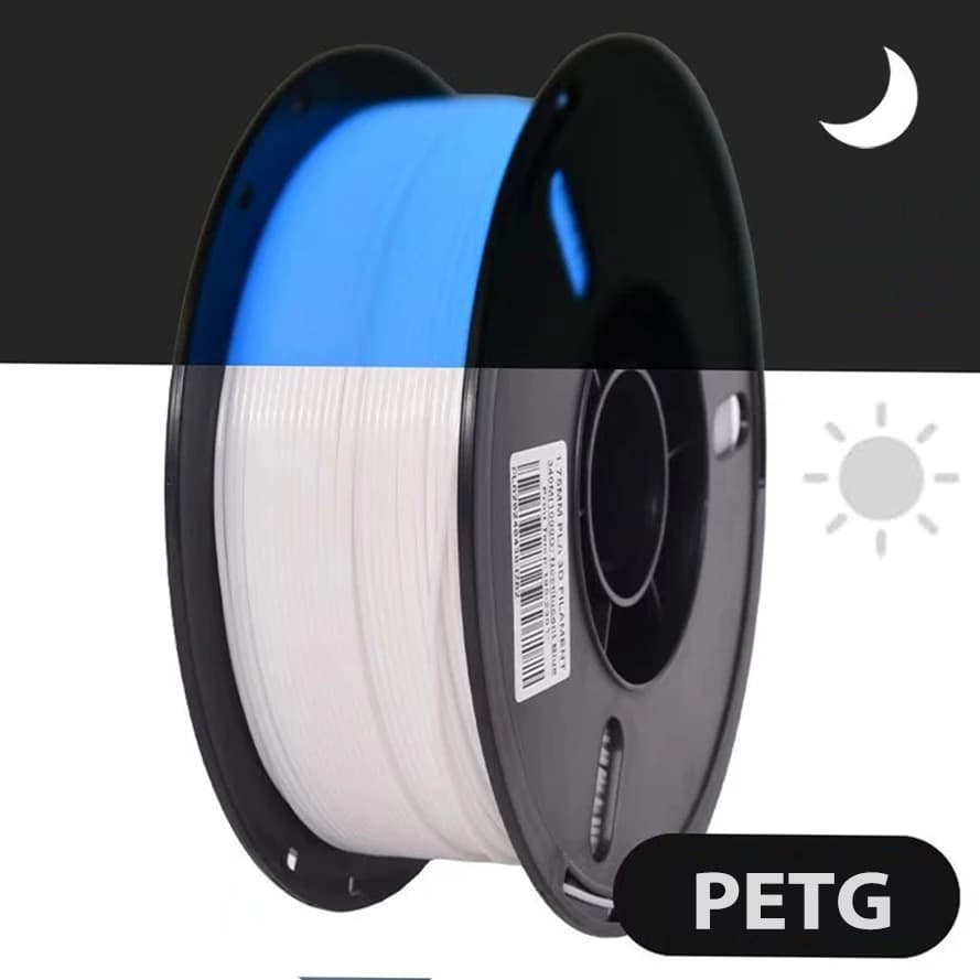 250g 500g 1Kg PETG Transparent Night Glow Blue 3D Printer Filament consumables Printer 3D printing materials 1.75mm