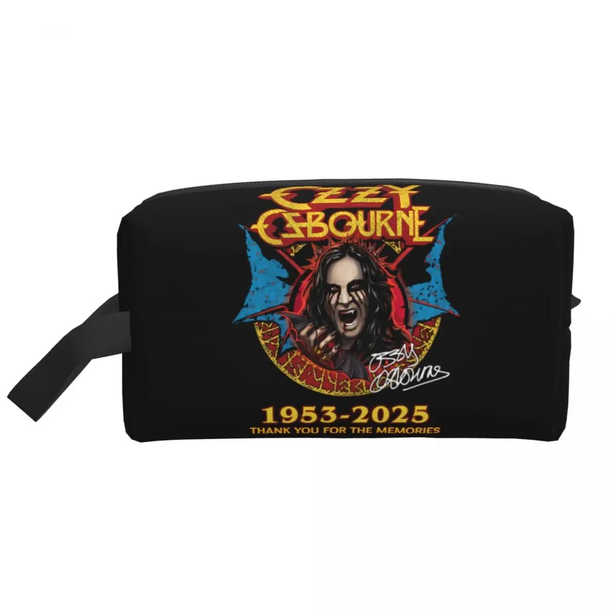Ozzy Osbourne British Rock Heavy Metal Singer Toiletry Bag for Women Cosmetic Makeup Organizer Lady Beauty Storage Dopp Kit Box