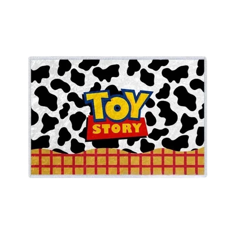 Cute Toy Story Character Print Chenille Doormat 50*80cm Fluffy Soft Anti Slip Water Absorbent Bathroom Rug For Children Room