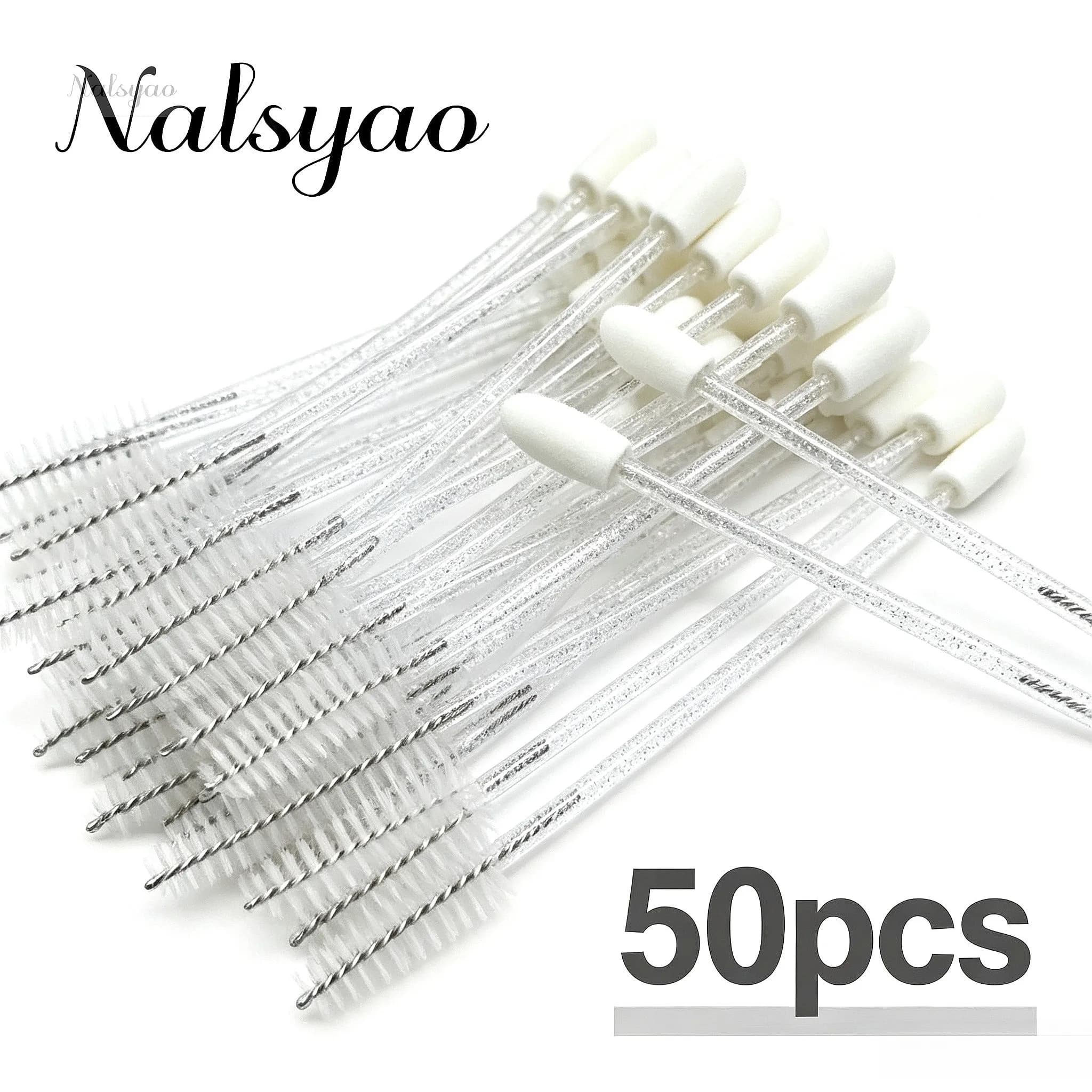 Wholesale 50Pcs Double Ended Oval Eyeshadow Brush Dual Sided Sponge Applicator Disposable Tipped Makeup Tool