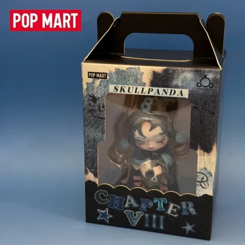 POPMART SKULLPANDA Chapter 8 Figure Hang Card Blind Box Guess Bag Desktop Decoration Cute Model Gift Blind Bag Toys