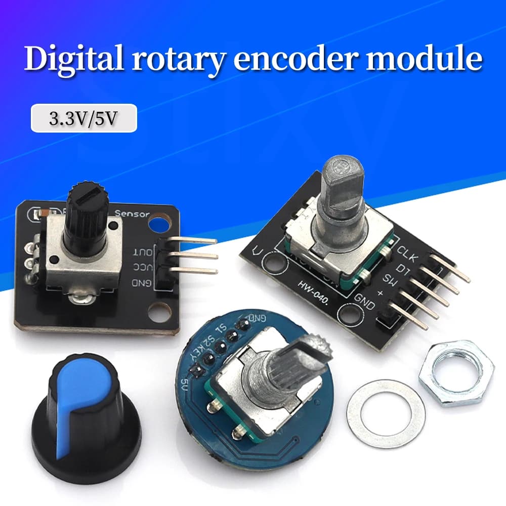 1/5/10 Pezzi Modulo Encoder Rotativo a 360 Gradi per Arduino, Sensore Brick, Scheda di Sviluppo KY-040 con Pin