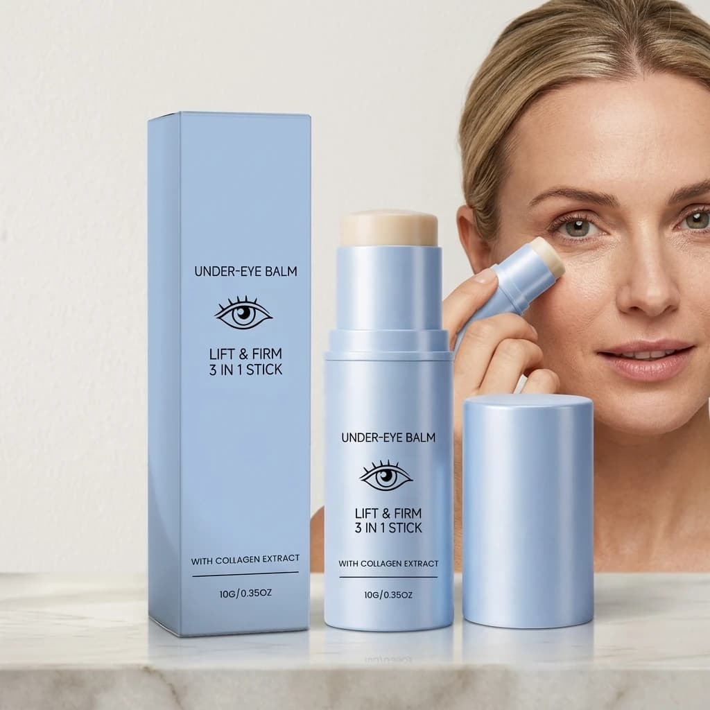 Collagen Eye Balm Stick Lift Firm Moisturize Skin 3 In 1 Multi Balm Stick Reduce Puffiness Reduce Eye Fine Lines Under Eye Balm