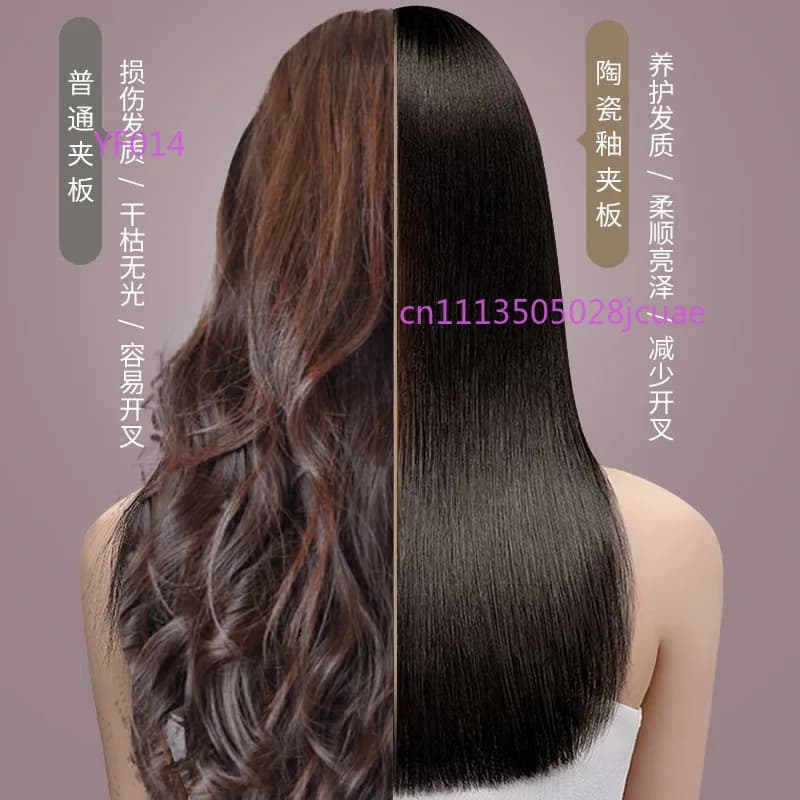 Piastra per capelli in ceramica 2 in 1, senza danni, per lo styling delle frangia e delle capelli, per donne.