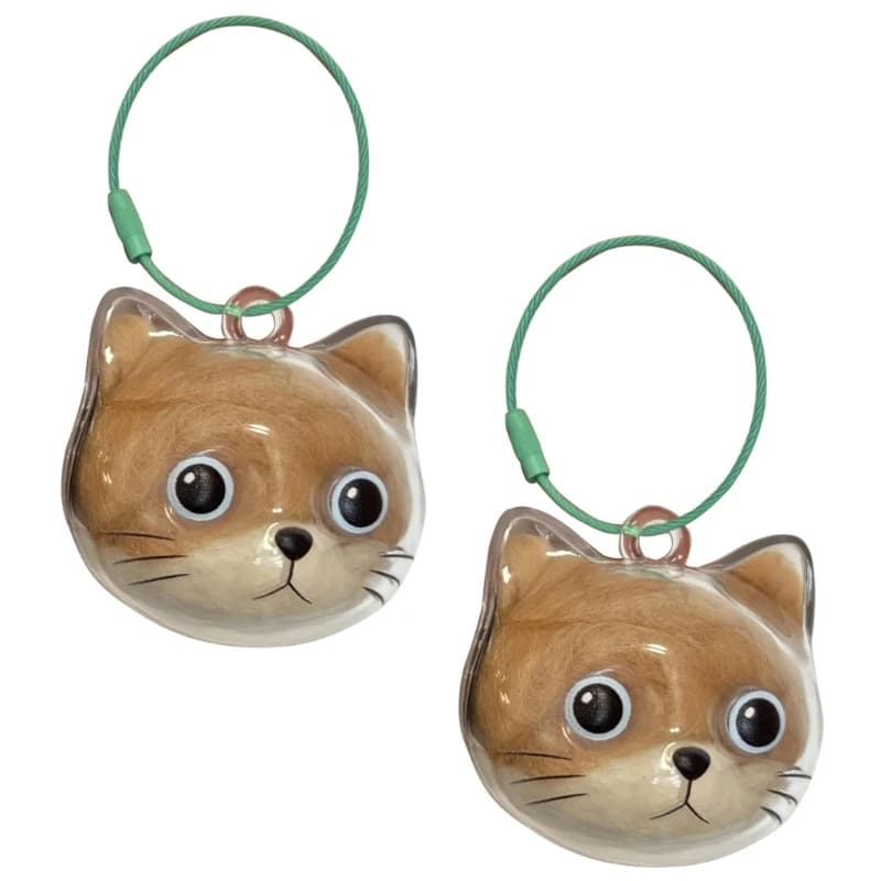 Minimalists Cats Hair Memorial Keepsakes For Key Bag Charm Daily Wear Pendant