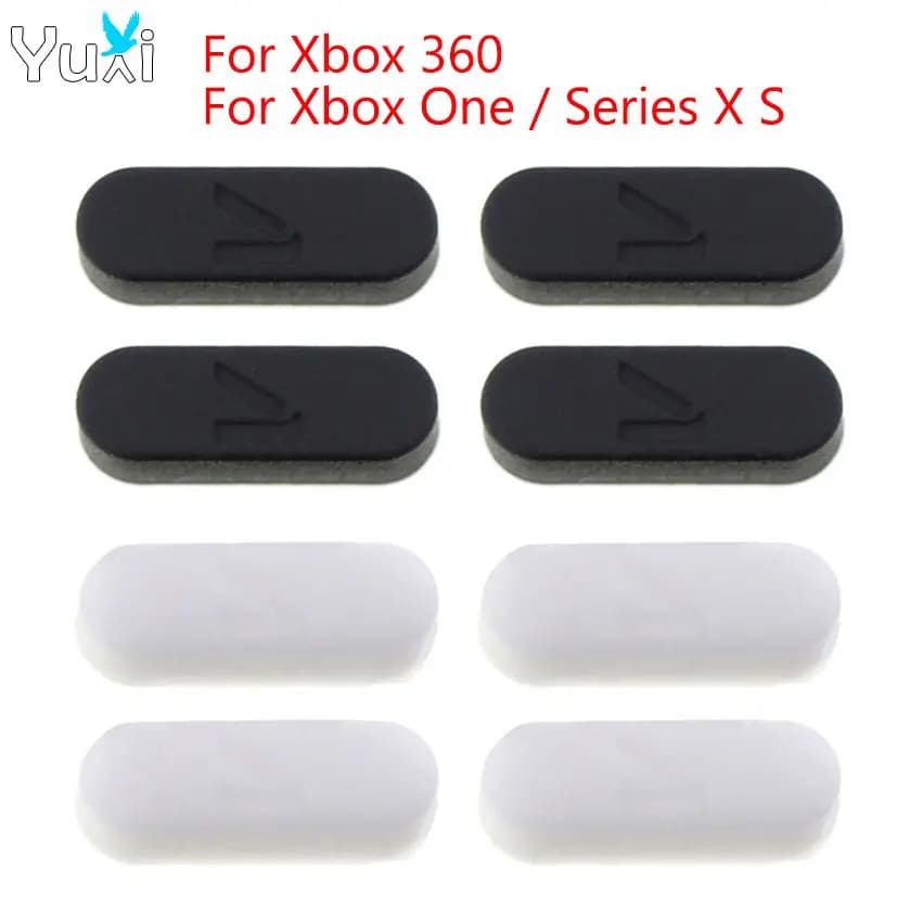 YuXi 1 set = 4 pezzi Per Xbox 360 Piedini in gomma di ricambio per Xbox One per Xbox Series XS Custodia Cover in gomma