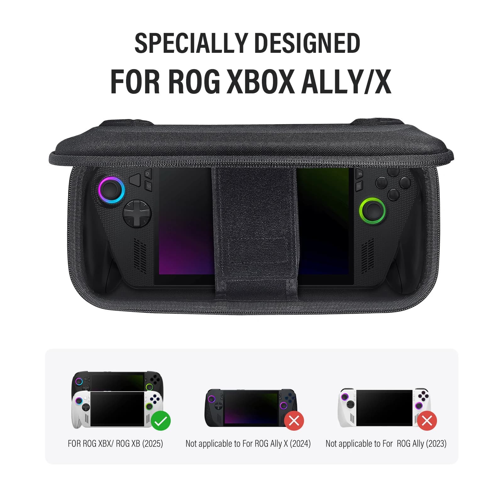 Nuova Custodia Rigida per ROG Xbox Ally, Borsa Protettiva Portatile per Console di Gioco ROG Xbox Ally X e Accessori