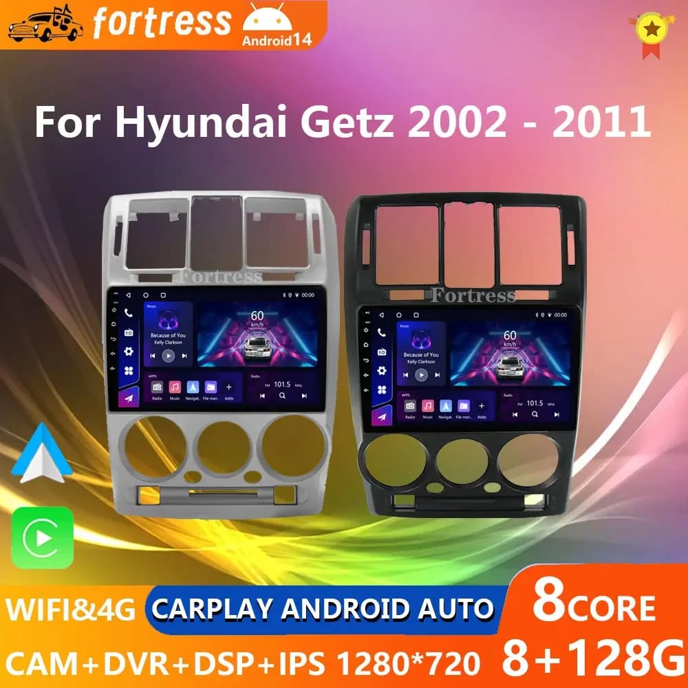 Android 13 Autoradio Per HYUNDAI GETZ 2002 - 2011 Car Stereo Multimedia Video Player Navigazione GPS Auto Android No 2 Din DVD