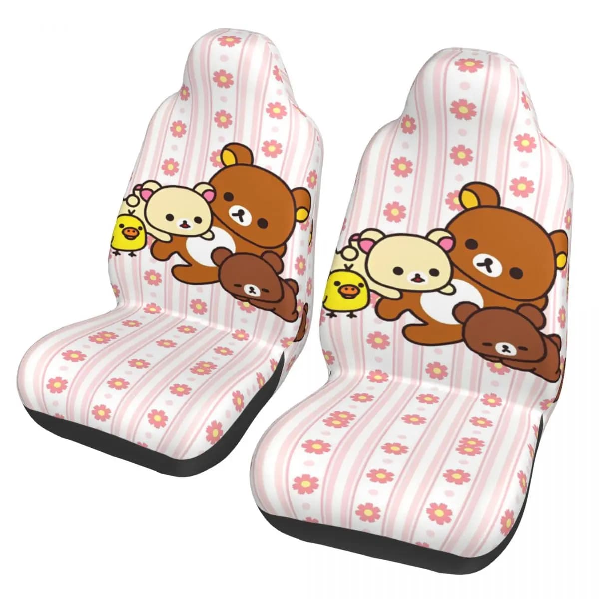 Universal Car Seat Cover Rilakkumas, Waterproof Travel Bearing, Fiber Auto Accessories