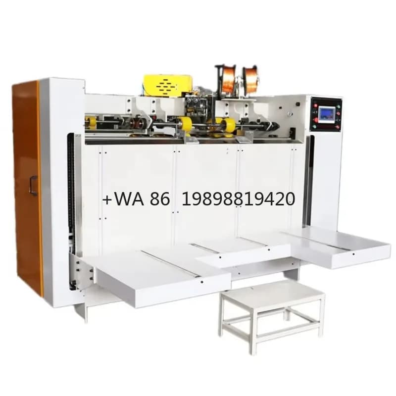 Cartone, cucitrice per cartone, macchina per cartone ondulato Cucito semiautomatico