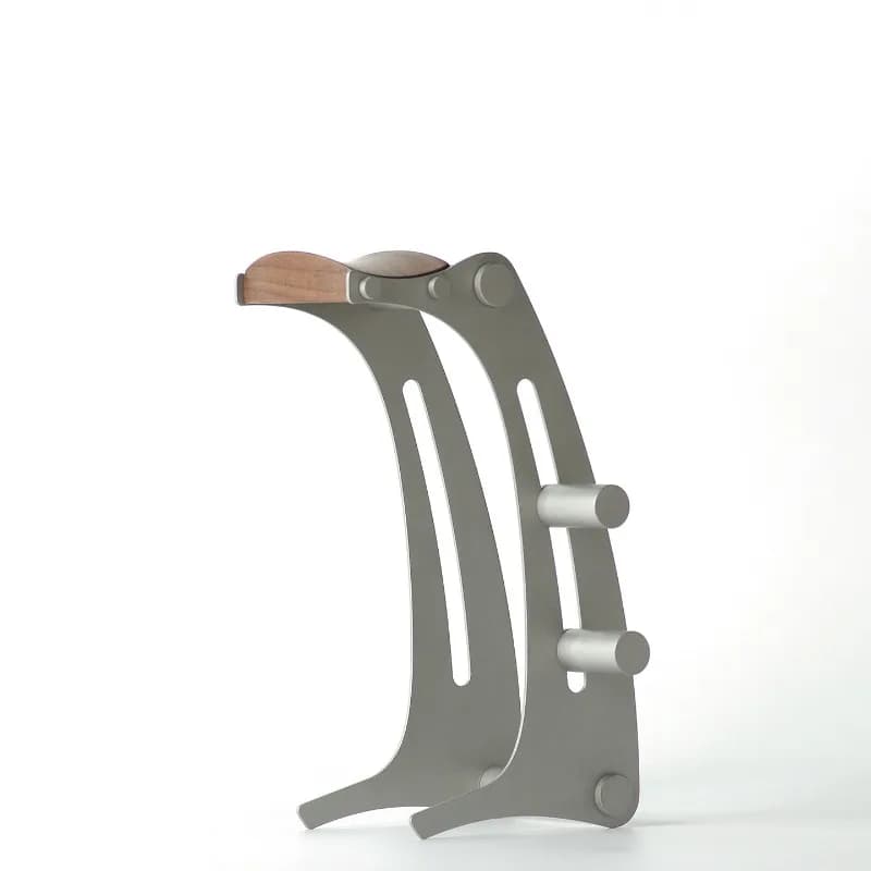 Supporto per auricolari in acciaio inossidabile, portaoggetti da scrivania, appendi cuffie, espositore in legno per auricolari, creativo