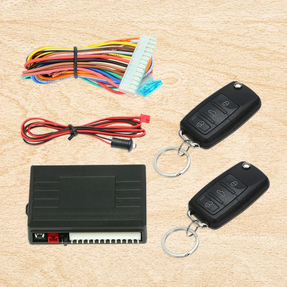 Kit Telecomando Auto 433.92MHz, Sistema di Chiusura Centralizzata Universale Fai-da-Te, Sistema di Sicurezza e Allarme per Auto