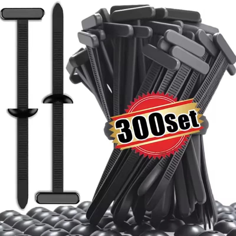 Morsetti di ricambio per viti di serraggio automatico Strumenti per cinghie di fissaggio per esterni Elementi di fissaggio per fascette universali in nylon 1-300 pezzi