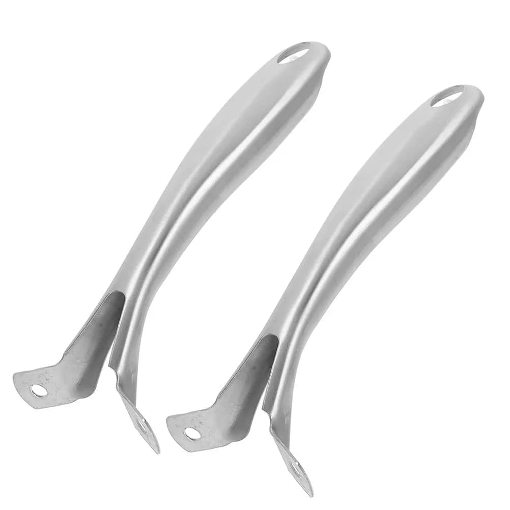 2Pcs Thickened Sandblasted Stainless Steel Pot Handle Replacement Universal for Induction Gas Stove Frying Pan Saucepan Long
