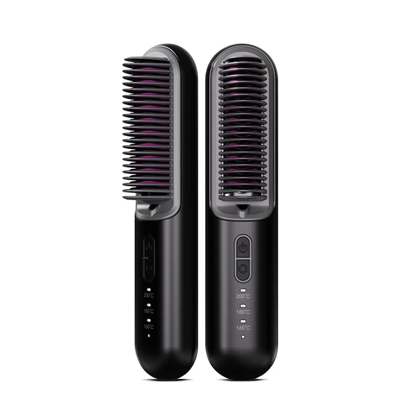 Best Sellers New Portable Hair Straightener Negative Ion Cordless Hair Brush Comb Wireless Hair Straightener