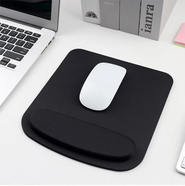 Tappetino per mouse quadrato grande e spesso in schiuma EVA tinta unita, bestseller, con superficie in tessuto per computer e ufficio