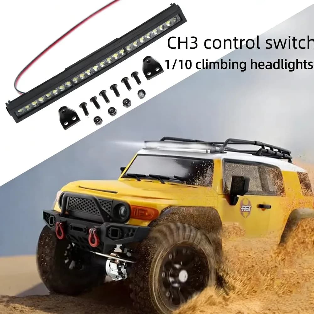 Luce per Auto RC Scala 1/10 RS Crawler TRX4 Weili Meijiaxin H8P R536, Decorazione e Regalo, Ricambi per Auto Telecomandate