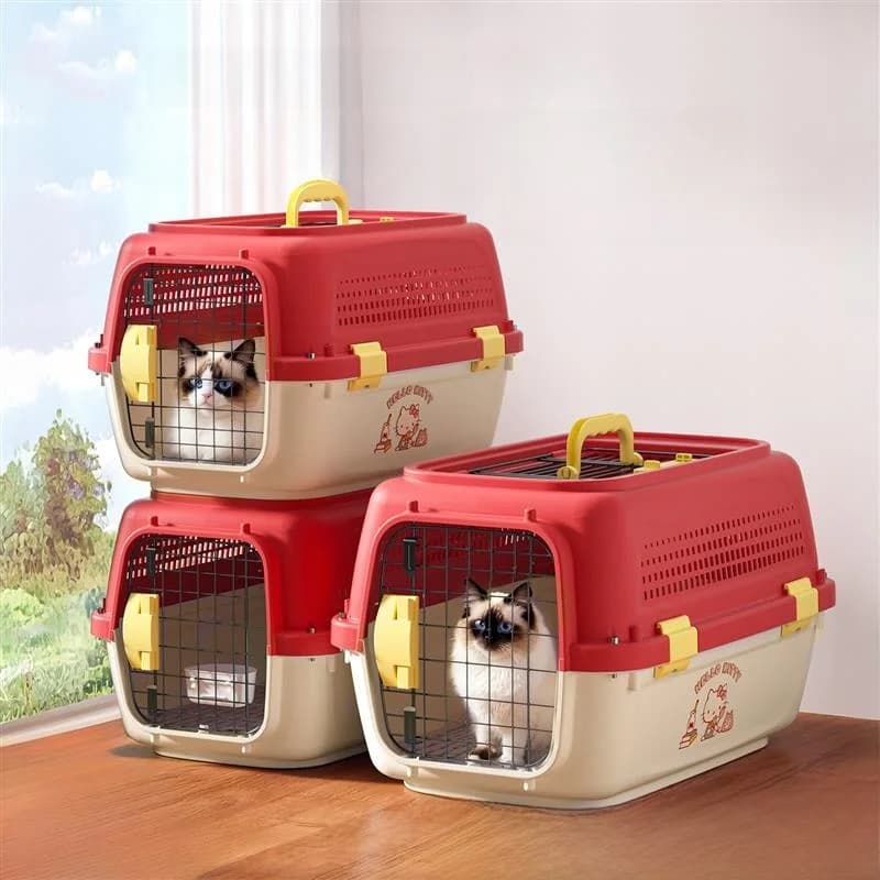 Trasportino Portatile per Animali Domestici, Gabbia Borsa per Cani, Box da Viaggio Portatile, Gabbia per Cani da Auto, Forniture per Animali Domestici, Borsa per Cani