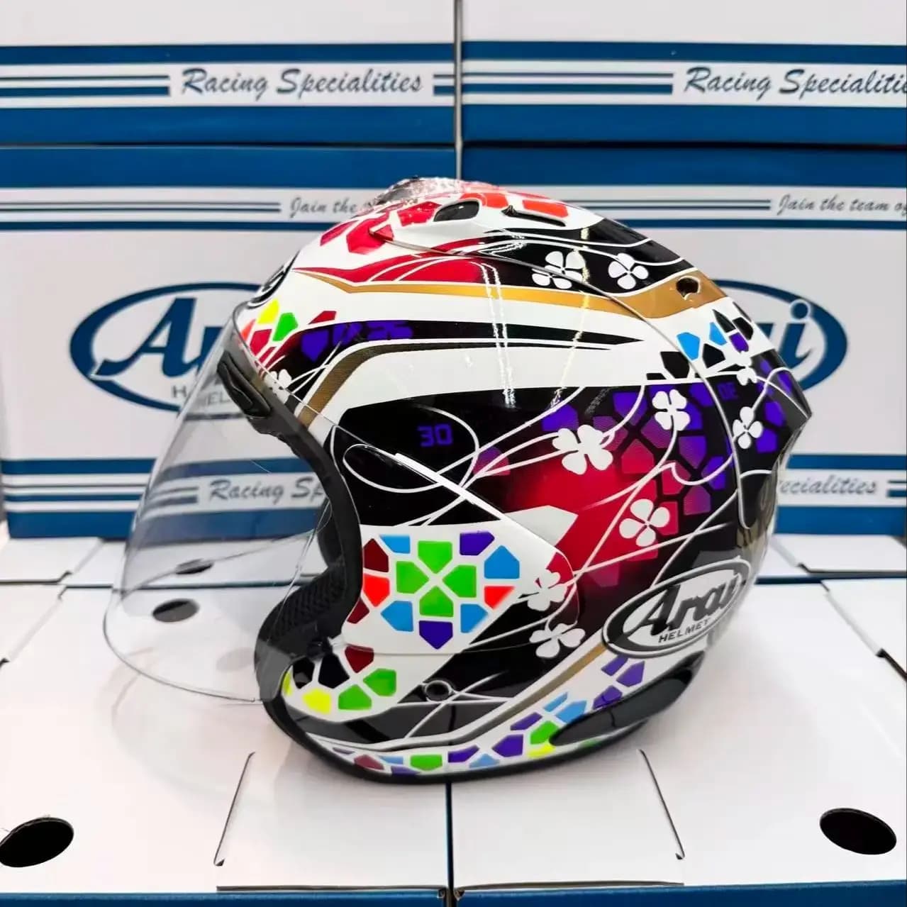 Casco aperto VZ RAM 4 Casco NAKAGAMI 3/4 Casco da moto da motocross da corsa fuoristrada