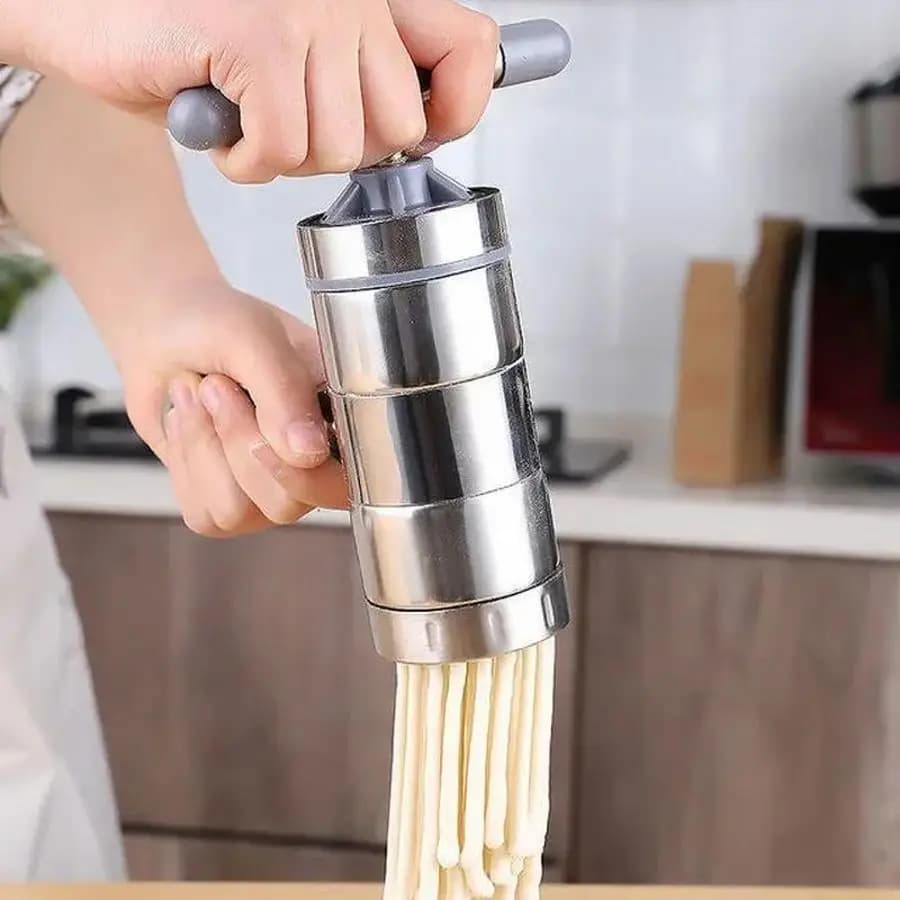 1 Pcs New Household Stainless Steel Manual Noodle Machine Hand Pressure Pasta Maker Multifunctional Kitchen Noodle Making Tools